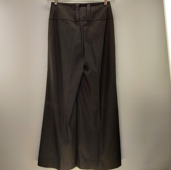 C'est Moi Near Vintage Charcoal Grey Wide Leg Palazzo Pants Size Medium - Picture 2 of 9
